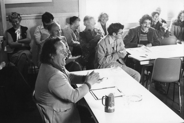 Brendan Kennelly, poet, at writers workshop, Listowel, County Kerry