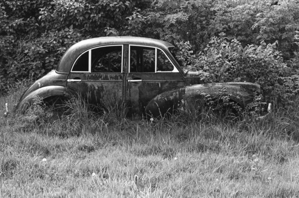 Dumped car