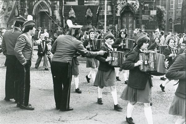 Orange parade in Belfast