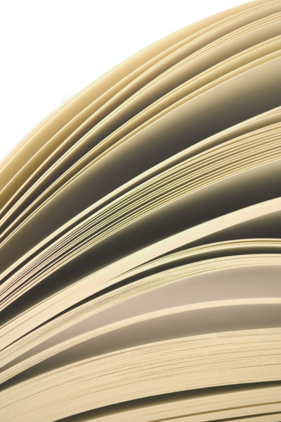 Pages of open books.