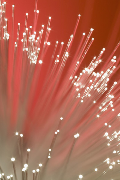 Fiber optics.
