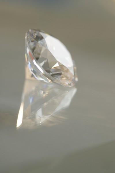 Extreme closeup of a diamond.