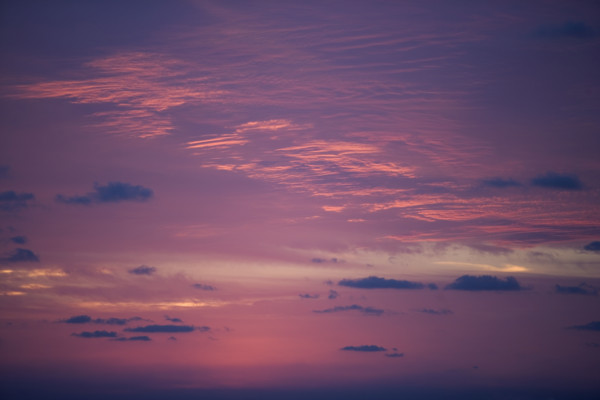 Beautifully lit sky.