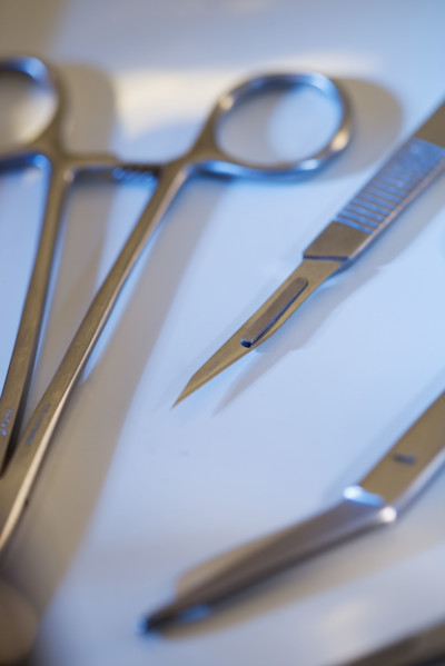 Still life of medical instruments.