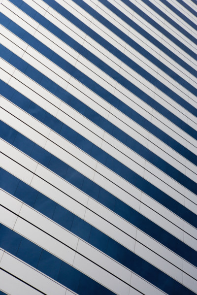 Close up of modern building.