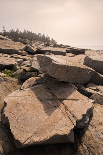 Rocky coast of Maine.