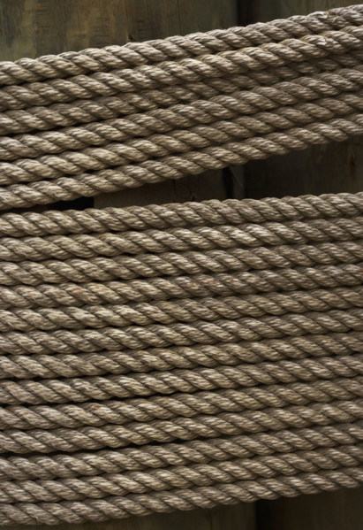 Still life closeup of rope.