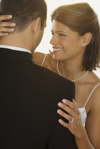 Portrait of bride and groom.