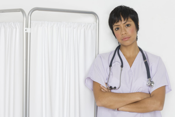 Portrait of female health practitioner.