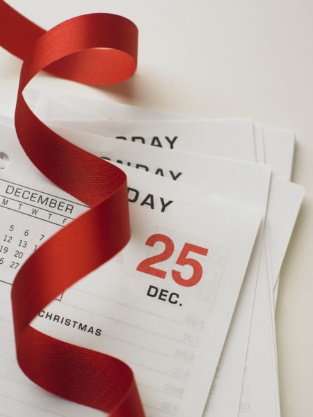 December 25 calendar page.