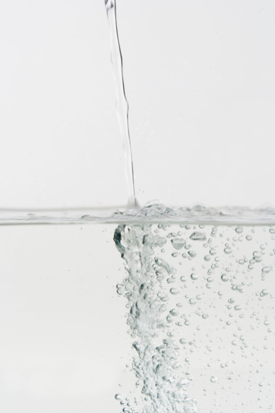 Closeup of running water.