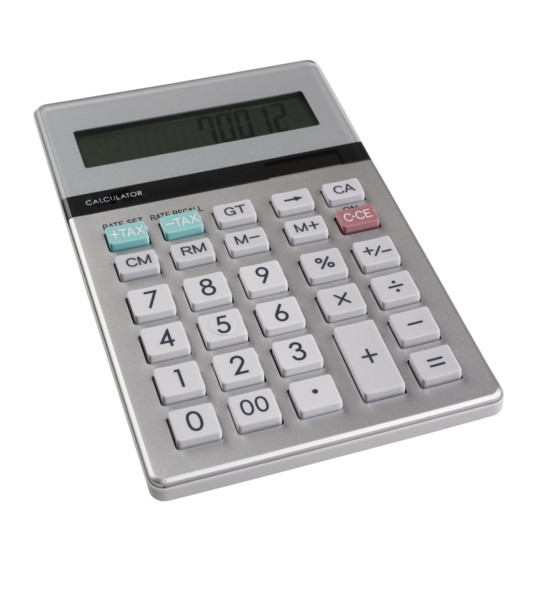 Still life of calculator.