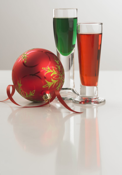 Still life of festive beverages.
