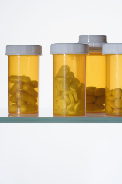 Still life of prescription drugs.
