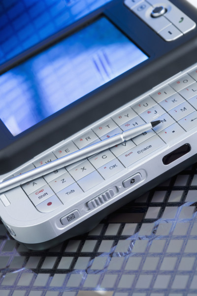 Close up of electronic organizer.
