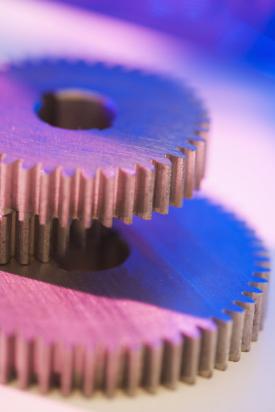 Close up of cog wheels.