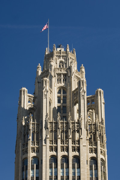 Tribune Tower Chicago Illinois USA.