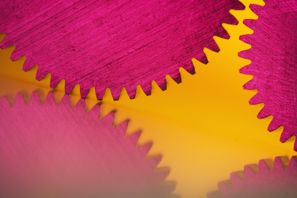 Close up of cog wheels.