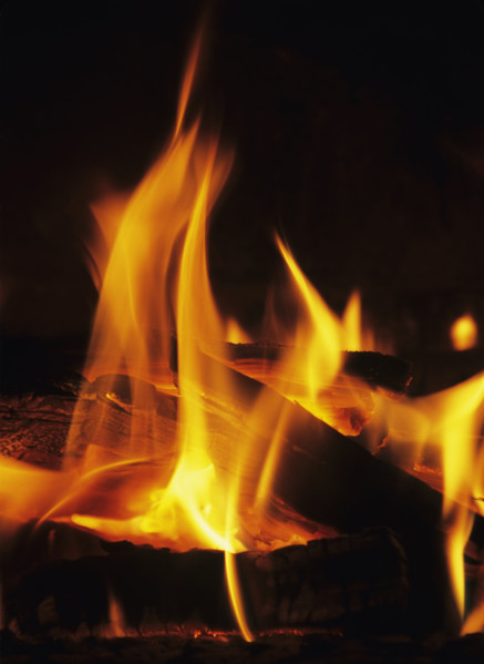 Closeup of fire.