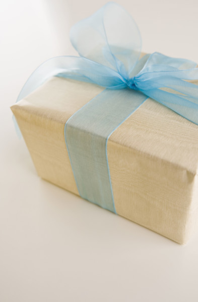 Studio shot of gift.