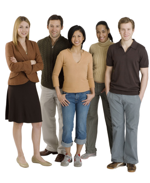 Group of multi-ethnic friends.
