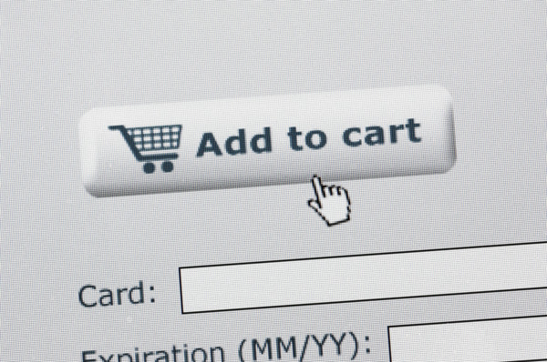 Screen shot of Add to cart button for online shopping.