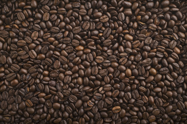 Close up of coffee beans.