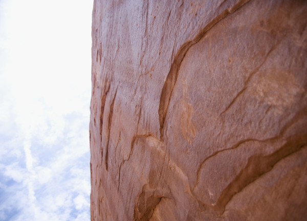 Red Rock in Arches National Park Moab Utah USA. Date : 2006