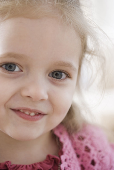 Close up of girl smiling. Date : 2007