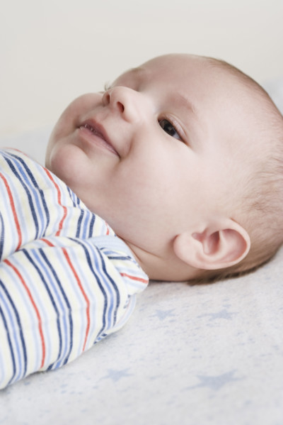 Close up of baby smiling. Date : 2006