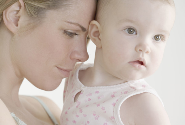 Closeup of mother and baby. Date : 2006