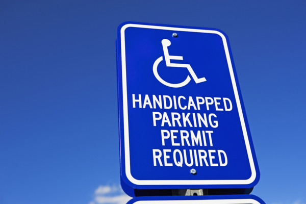 Handicapped Parking sign. Date : 2007