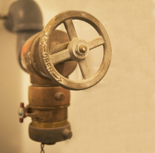 Close up of water valve. Date : 2007