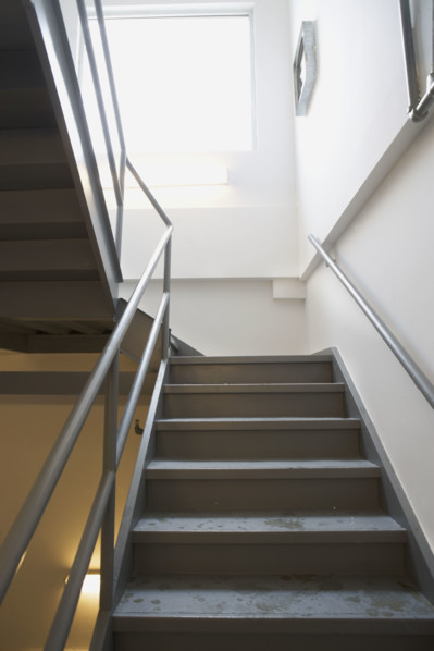 Interior of stairwell. Date : 2007