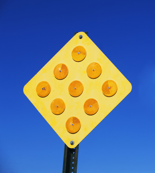 Low angle view of street sign. Date : 2007