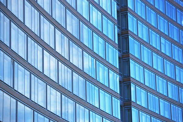 Low angle view of high rise. Date : 2007