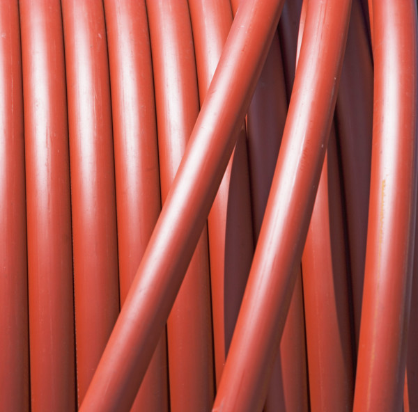 Close up of rolled hose. Date : 2007