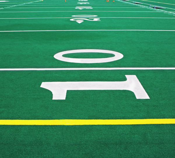 Close up of football field. Date : 2007