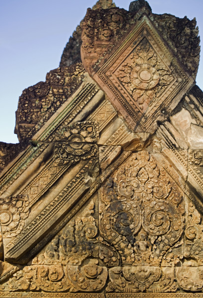 Ancient Temple Angkor Wat Banteay Srei Cambodia Khmer. Date : 2006
