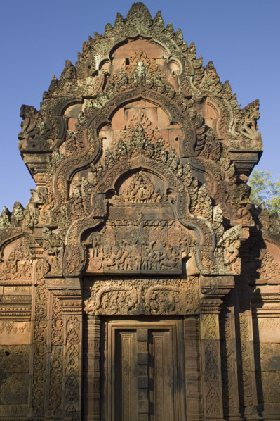 Ancient Temple Angkor Wat Banteay Srei Cambodia Khmer. Date : 2006
