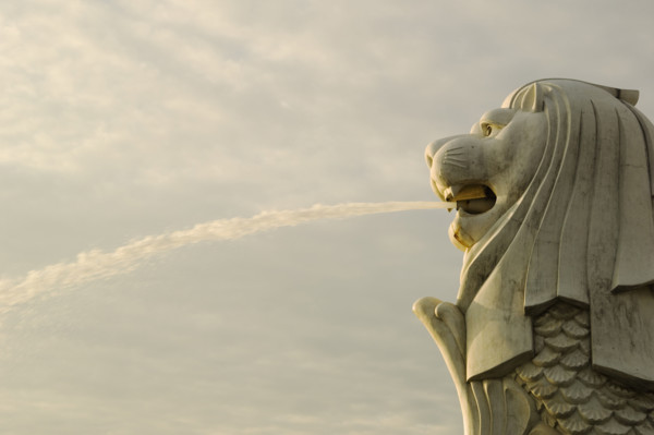 Merlion Singapore. Date : 2006