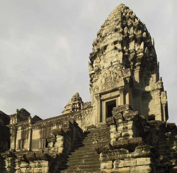 Ancient Temple Angkor Wat Cambodia Khmer. Date : 2006