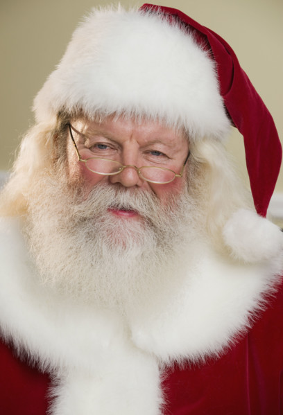 Portrait of Santa Claus.