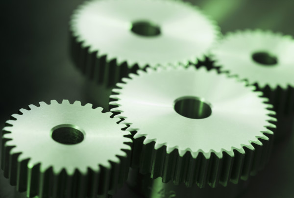 Close up of cog wheels.