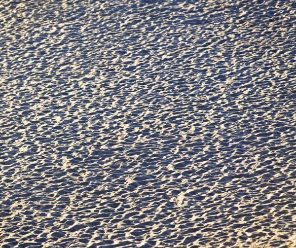 High angle view of sand. Date : 2008