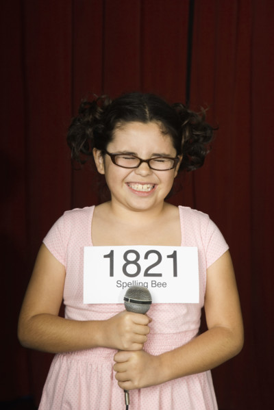 Girl wearing number on stage. Date : 2008