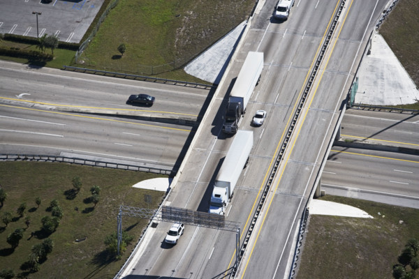 aerial view of roadway,highway. Date : 2008