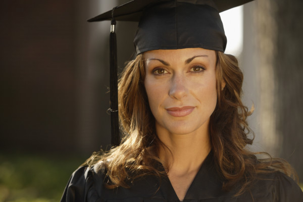 Portrait of woman graduate. Date : 2008