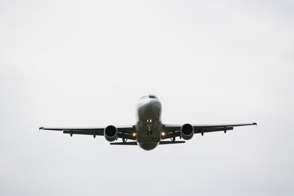 Low angle view of airplane. Date : 2008