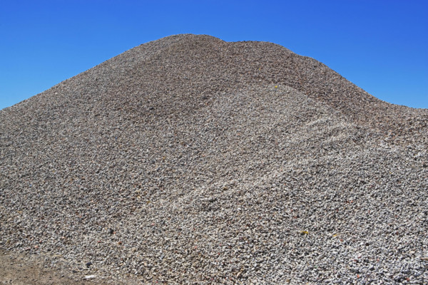 Pile of gravel. Date : 2008